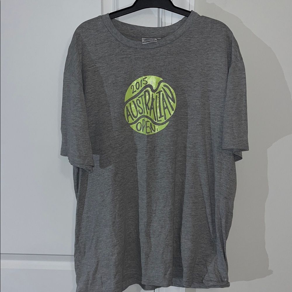 Collector 2015 Gray Australian AO Open Tennis Aussie Melbourne T Shirt XL Novak